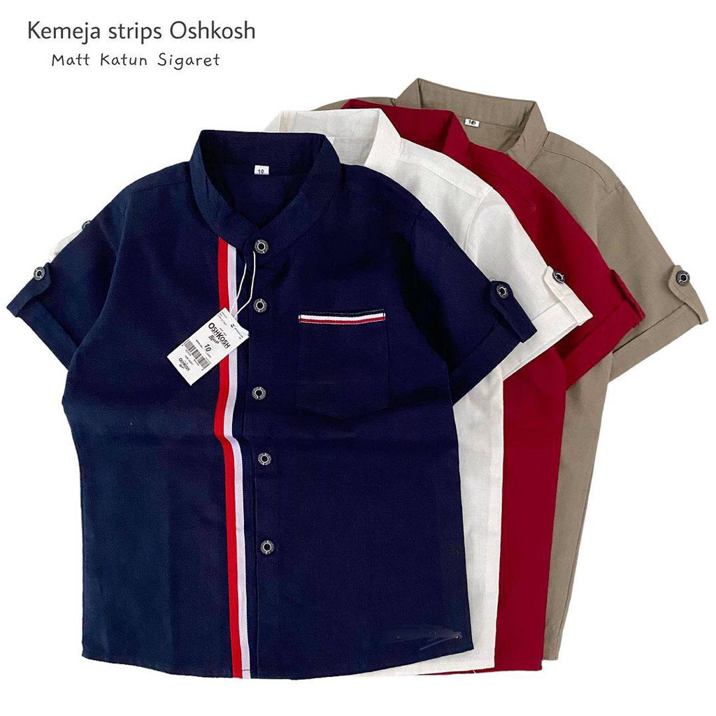 Kemeja strip oshkosh/kemeja anak laki-laki