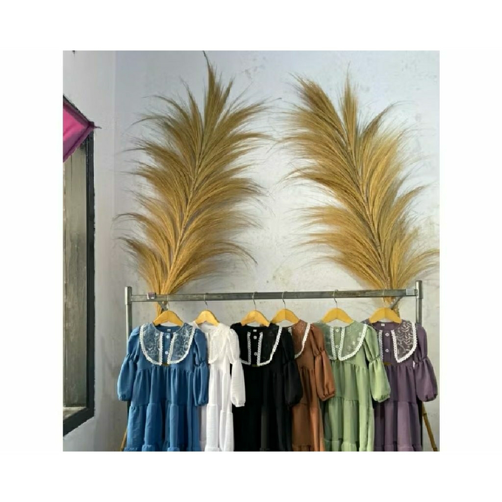 gamis renda kerah