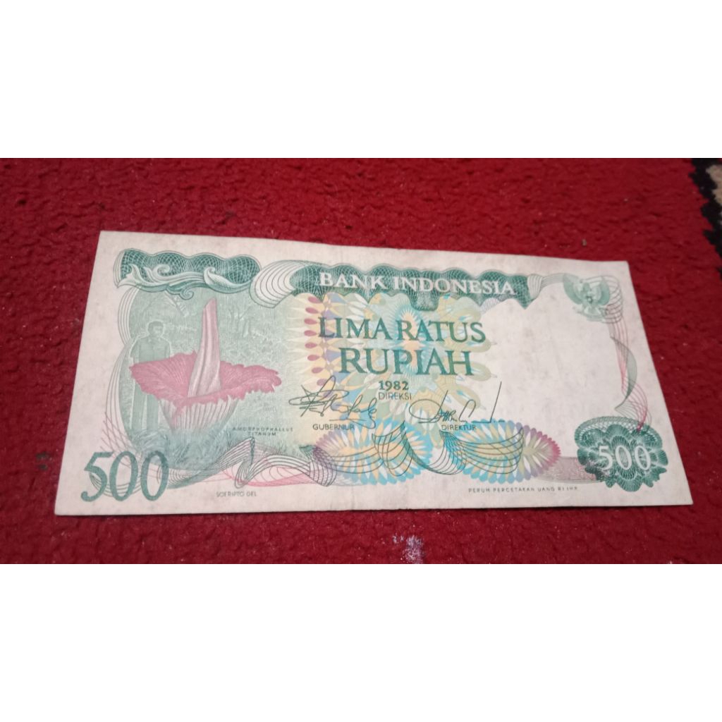 kertas kuno 500 rupiah