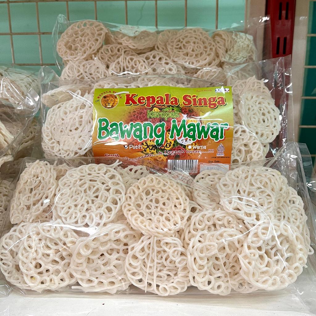 KERUPUK BAWANG MENTAH MAWAR JUMBO KEPALA SINGA | CAMILAN OLEH OLEH SURABAYA SNACK MAKANAN RINGAN KRU