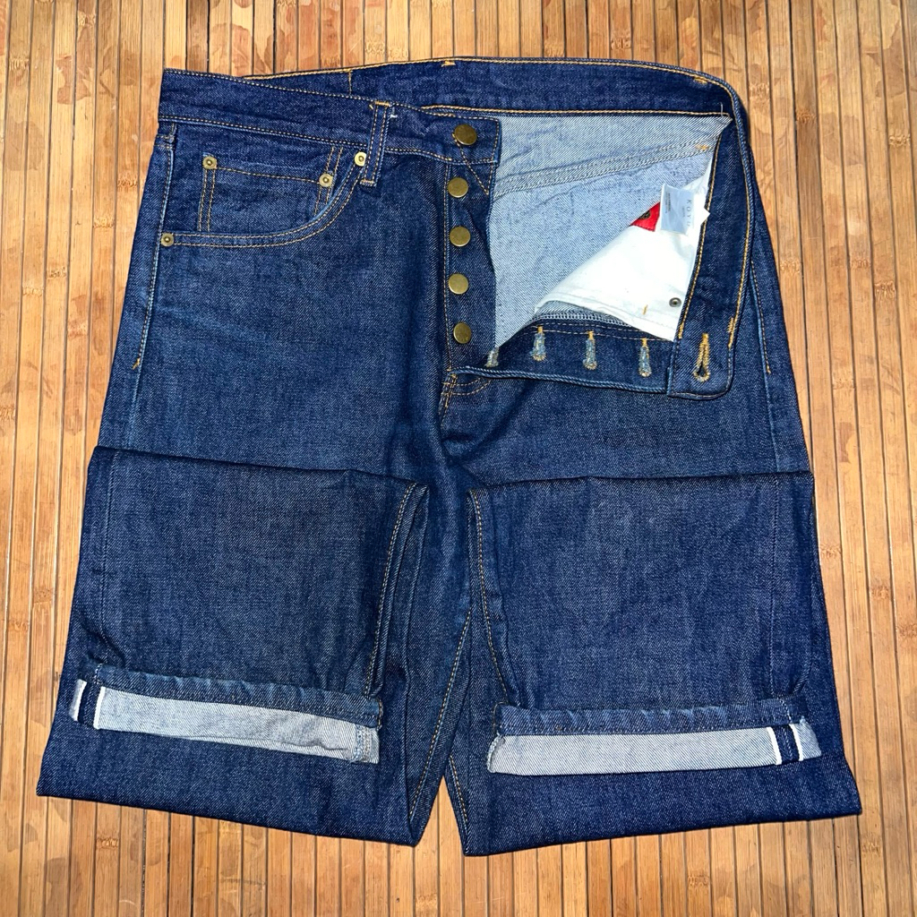 KOYU SELVEDGE RAW INDIGO DENIM INDIGO JEANS