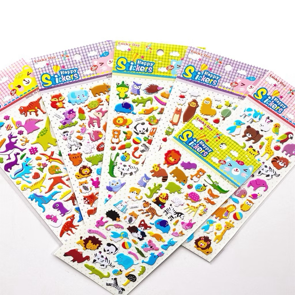 CC Happy Sticker Stiker Timbul Lucu Gambar Tempel Anak