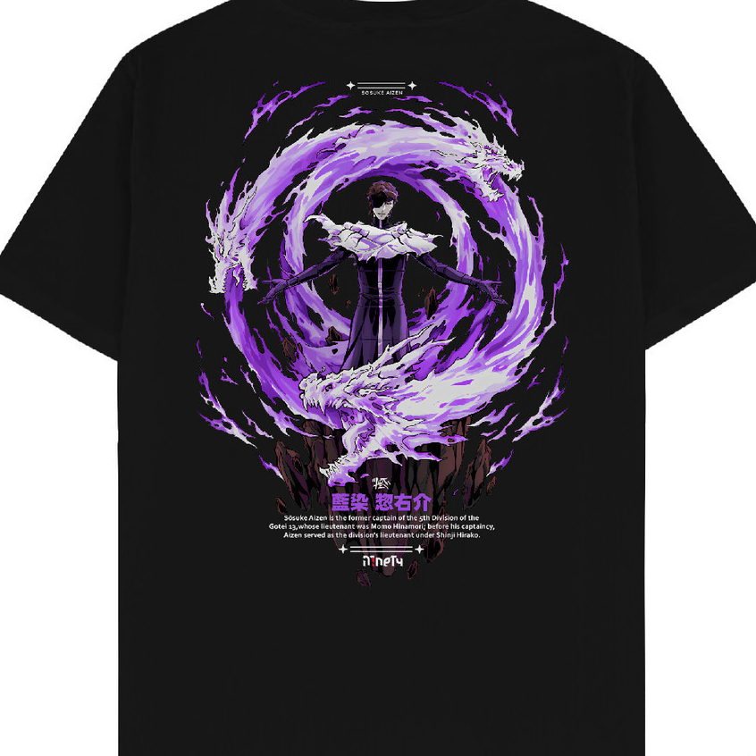 T-SHIRT Sosuke Aizen, Senbonzakura Kageyoshi - Kaos Anime Manga Bleach