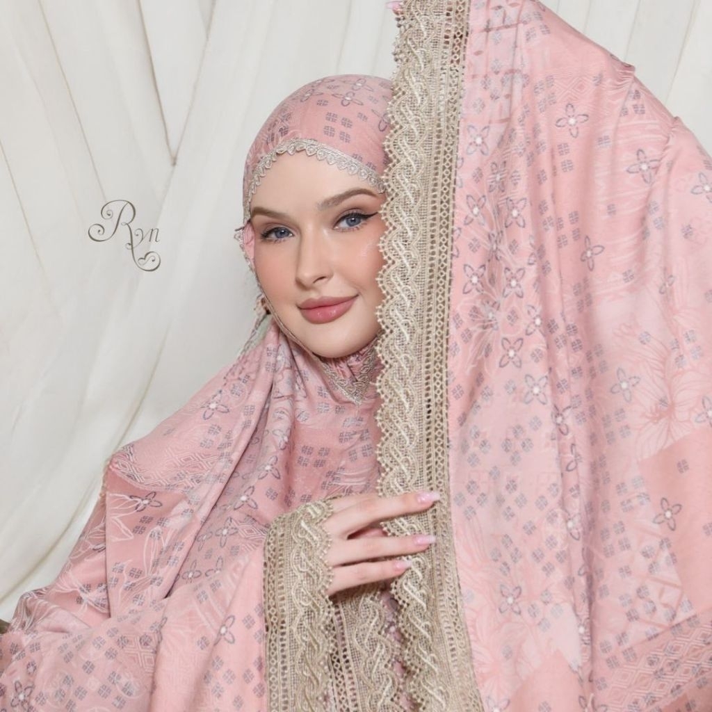 Mukena Rayyan Shafaluna Series Mukena Original Ryn Rayyan Rayon Viscose Jaguard