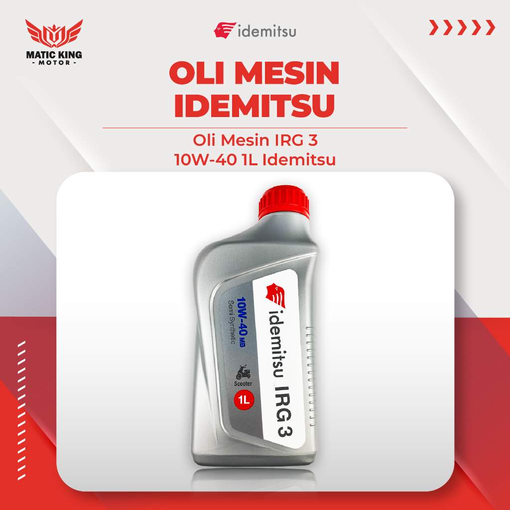 IDEMITSU Oli Mesin Oil Motor Matic 10W-40 MB API SL IRG3 1 L 1000 ml