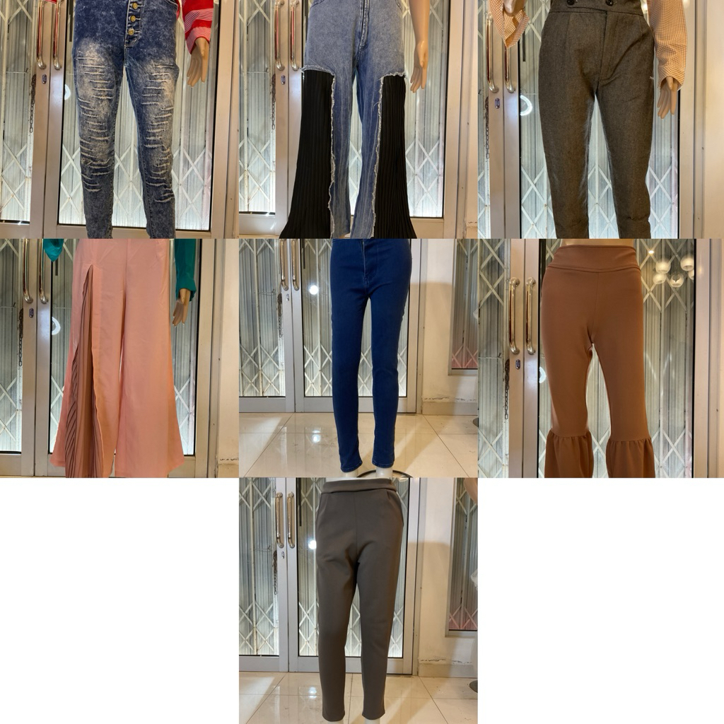 Preloved Celana Panjang (Jeans, kulot, scuba)