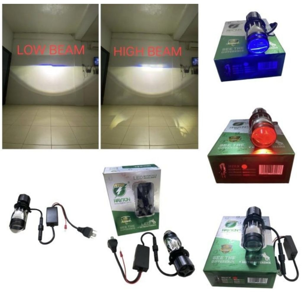 Lampu Utama H4 Headlamp Projector H4 Mini Projector LED H4 Rayton RTD M01X Devil 40 Wat