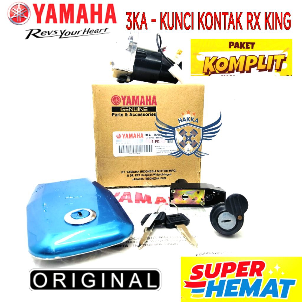 3KA ORIGINAL SET KUNCI KONTAK YAMAHA RX KING, ORIGINAL SET KUNCI KONTAK YAMAHA RX KING 135, ORIGINAL