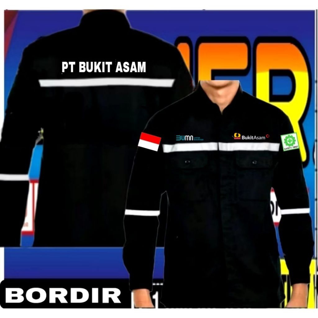 baju safety bukit asam wearpack BUKIT ASAM kemeja PT bukit asam baju PT bukit asam seragam PT bukit 