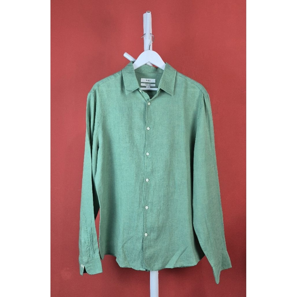 MARK & SPENCER Pure Linen Kemeja Pria