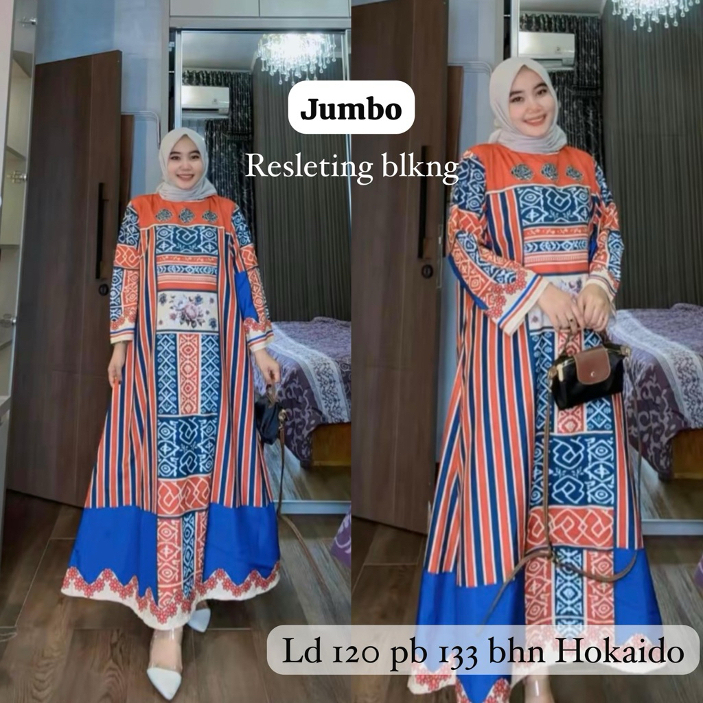 Gamis HANA LD 120 Bangkok Murah Katun jepang Hokaido