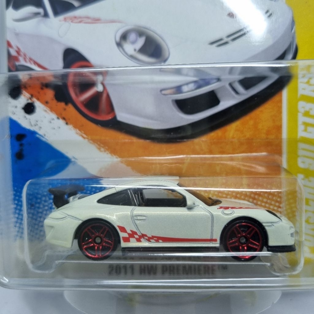Diecast Mobil Hotwheels 1:64 PORSCHE 911 GT3 RS Putih White