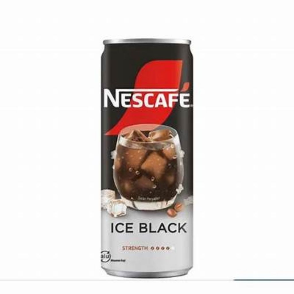 Nescafe Ice Black 220ml kaleng 1dus isi 24