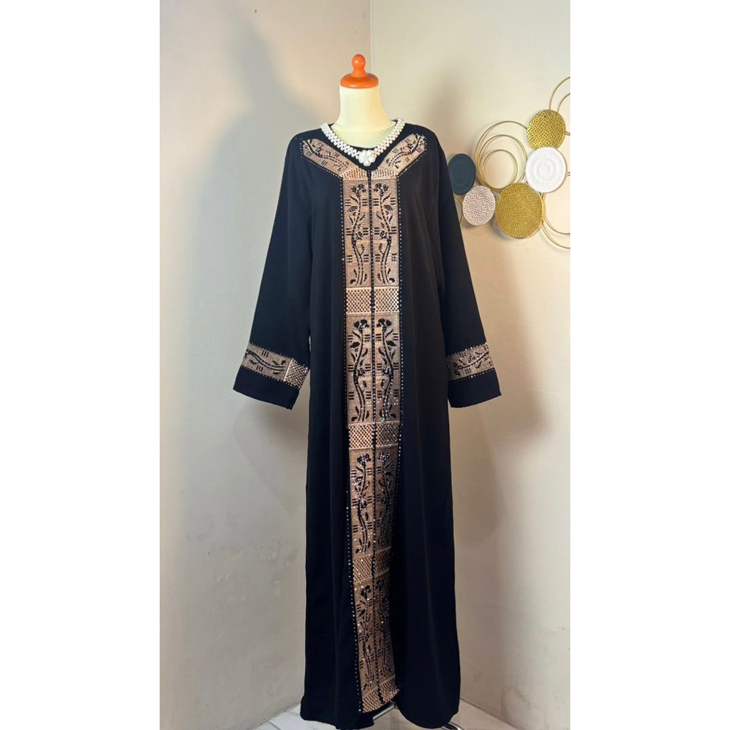 Baju Muslim Wanita, Abaya Turki, Gamis Hitam