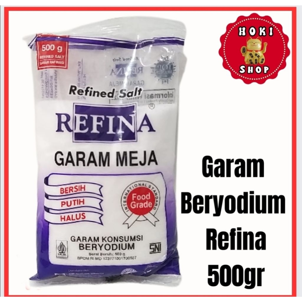 Garam Refina 500gr / Refina Garam Meja / Garam Beryodium