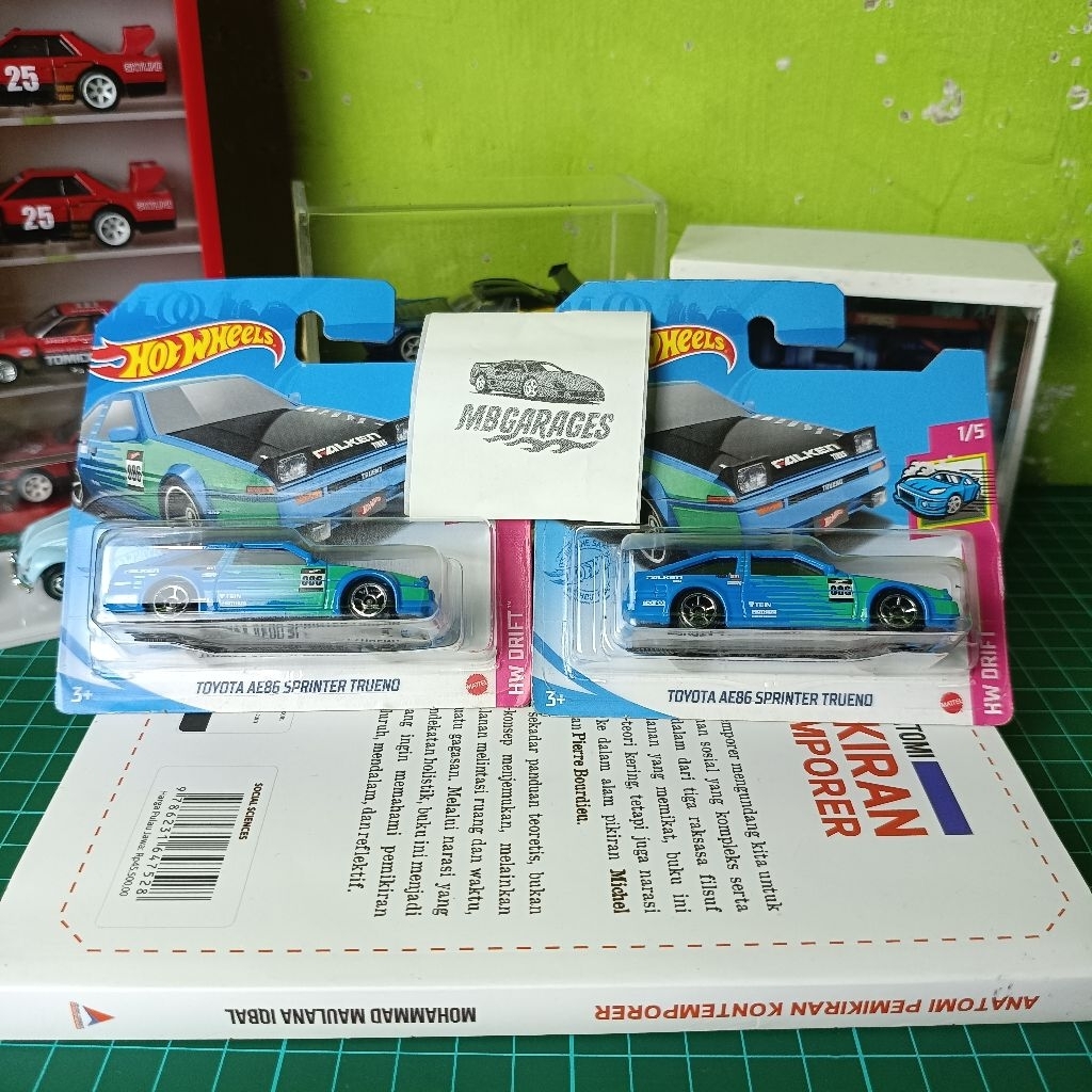 hotwheels toyota ae86 falken short card rare
