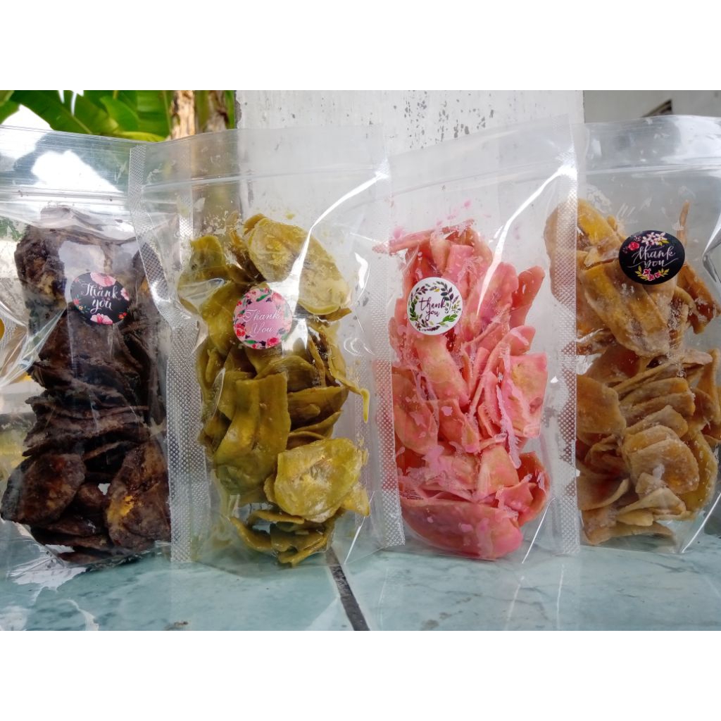 pisang coklat lumer lezat murah kemasan pouch ukuran 12x20 kripik pisang coklat lumer jajanan kekini