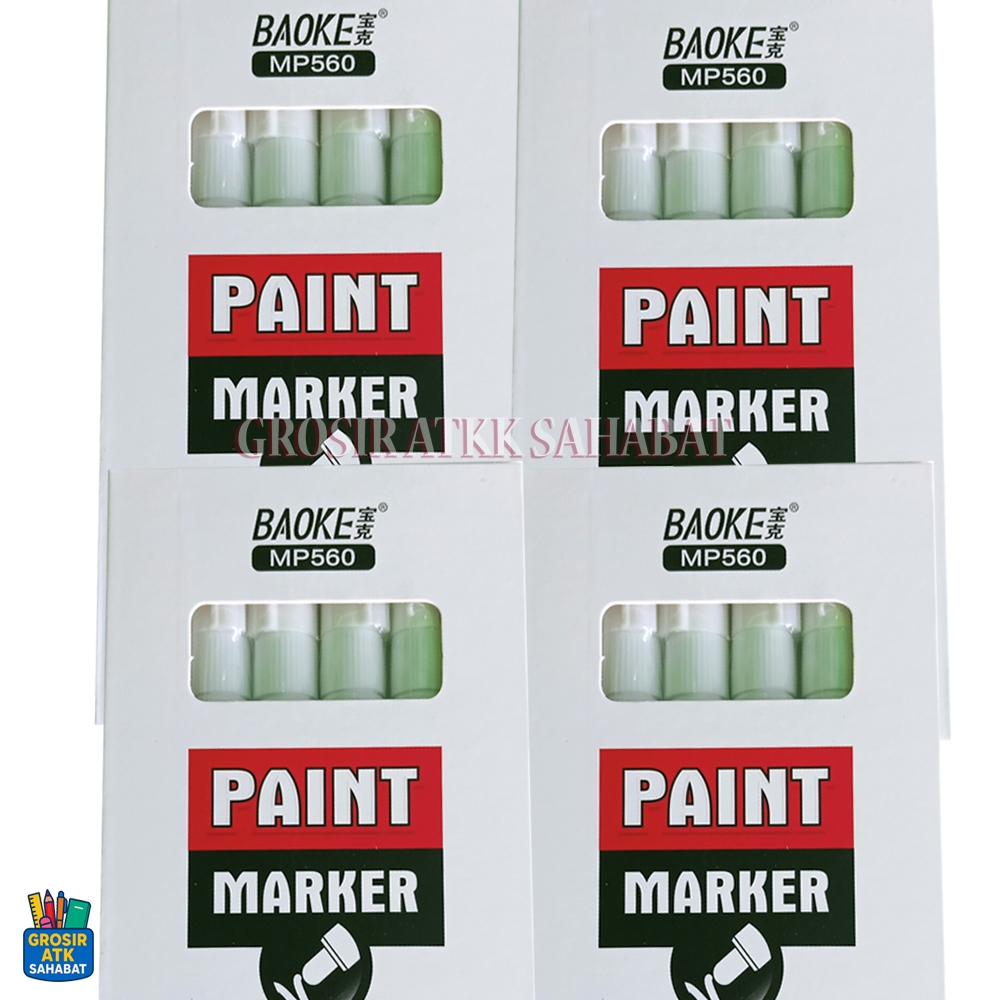 

per box (6 pcs) SPIDOL PERMANENT TINTA WARNA PUTIH