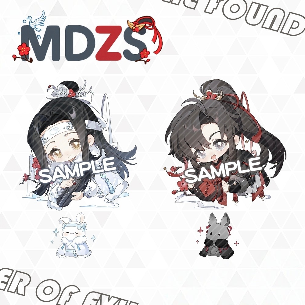 Gantungan Kunci TCGF MDZS Heaven OfficiaI's Blessing Akrilik Transparan Keychain Wang Ji MDZS Souven