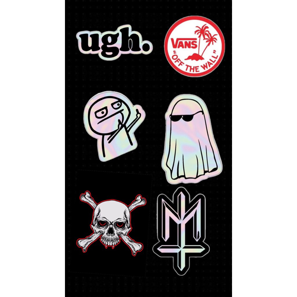 Stiker distro & lucu estetik