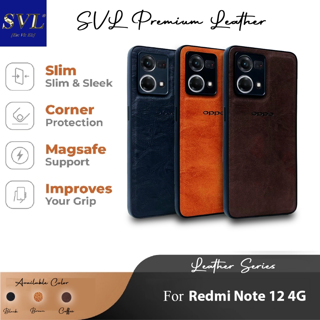 [ CUCI GUDANG ] Casing Hp Oppo Reno 8 4G  Case SVL Leather Casing Slim Softcase Kulit