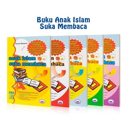 Buku Anak Islam Suka Membaca Jilid 1 2 3 4 5 Buku Anak Islami Buku Anak PAUD TK Buku anak Usia 2 3 4