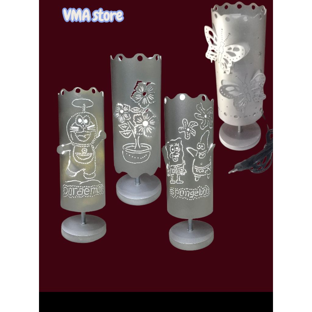 Lampu Hias Meja Pvc Lampu Meja Tidur Lampu Kamar Dekorasi Kamar