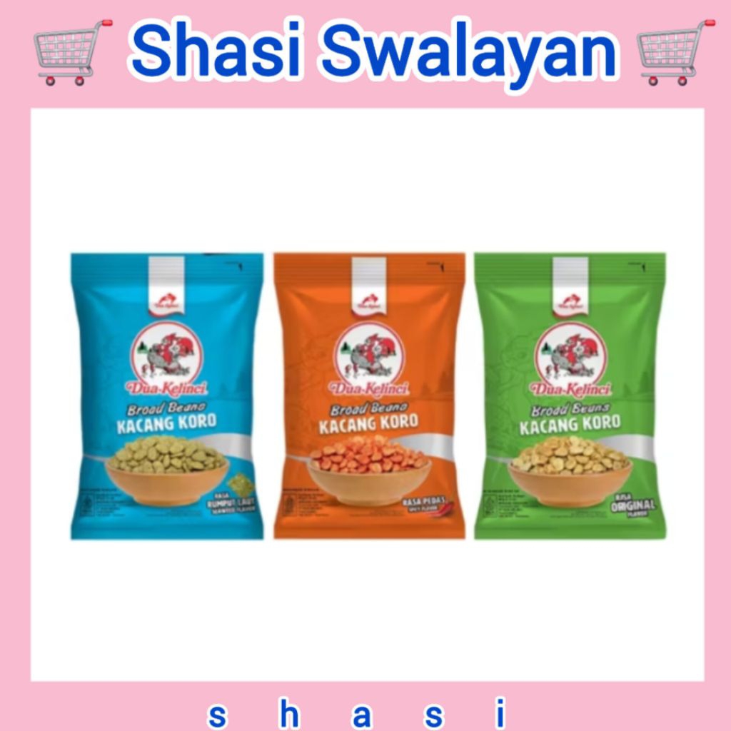 Dua Kelinci Kacang Koro 60 gr - Polong/ Campur/ Lofet