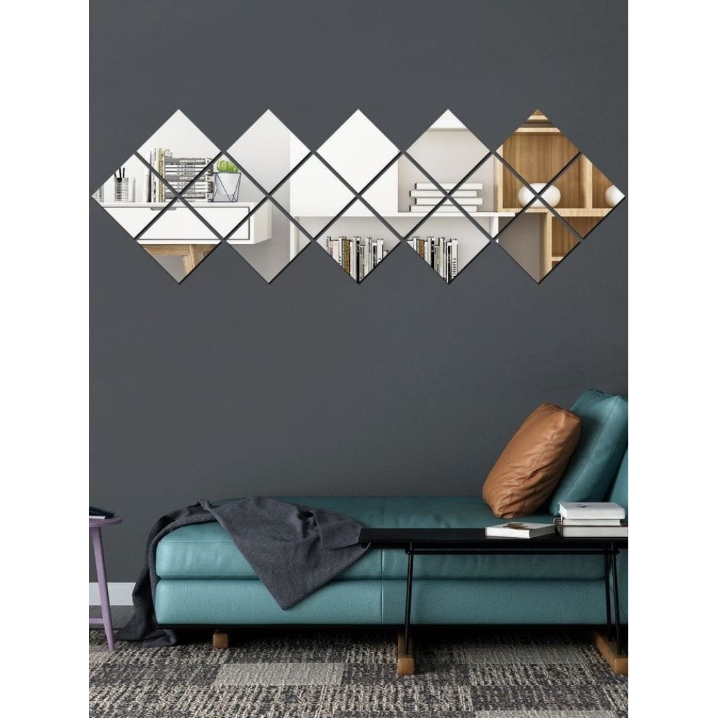 10 PCS Cermin Tempel Dinding Asli Fullbody Aesthetic 20x20cm (CERMIN ASLI)