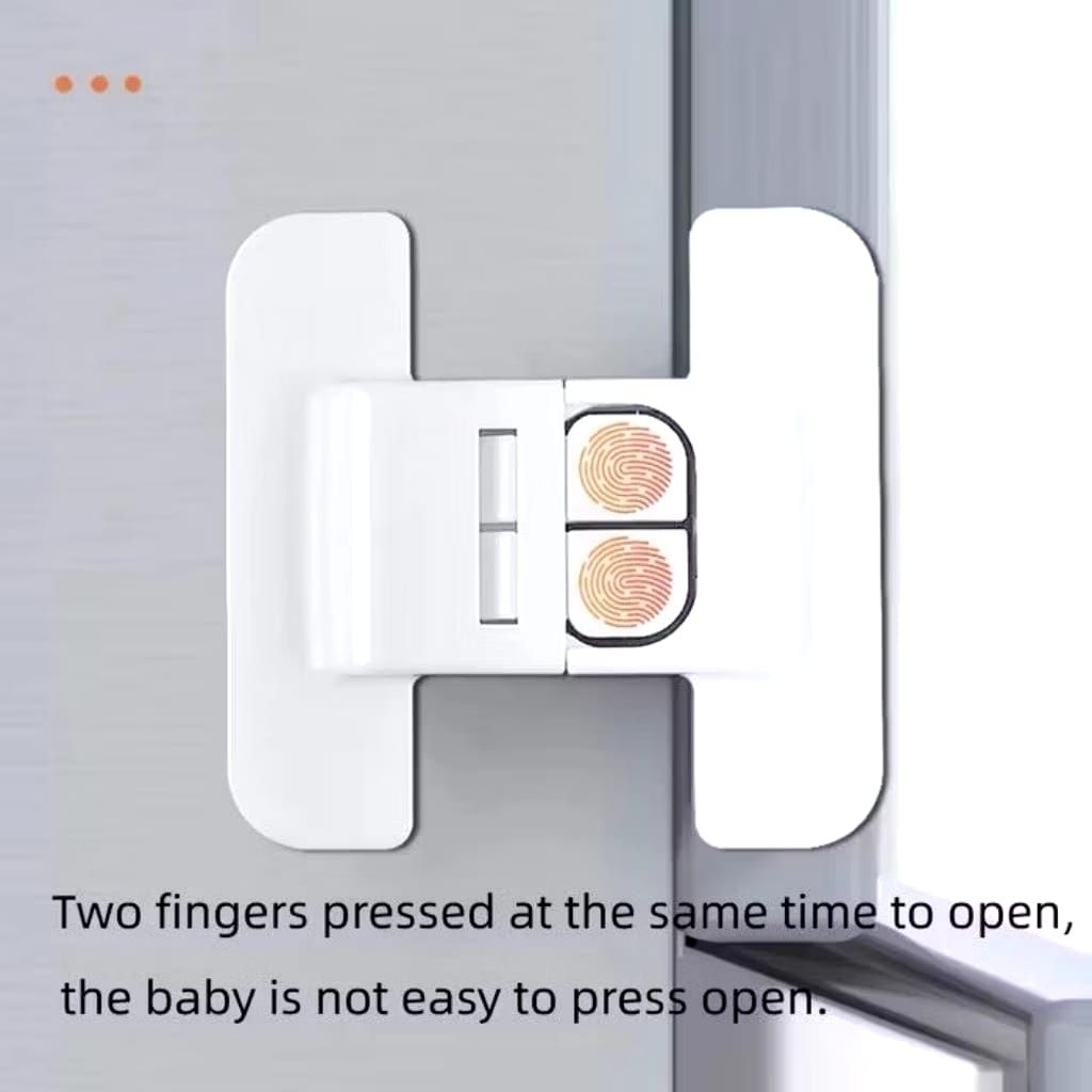 PENGUNCI PINTU KULKAS LEMARI LACI TEMPEL SERBAGUNA SAFETY LOCK DOOR PENGAMAN PINTU TAMBAHAN DARI ANA