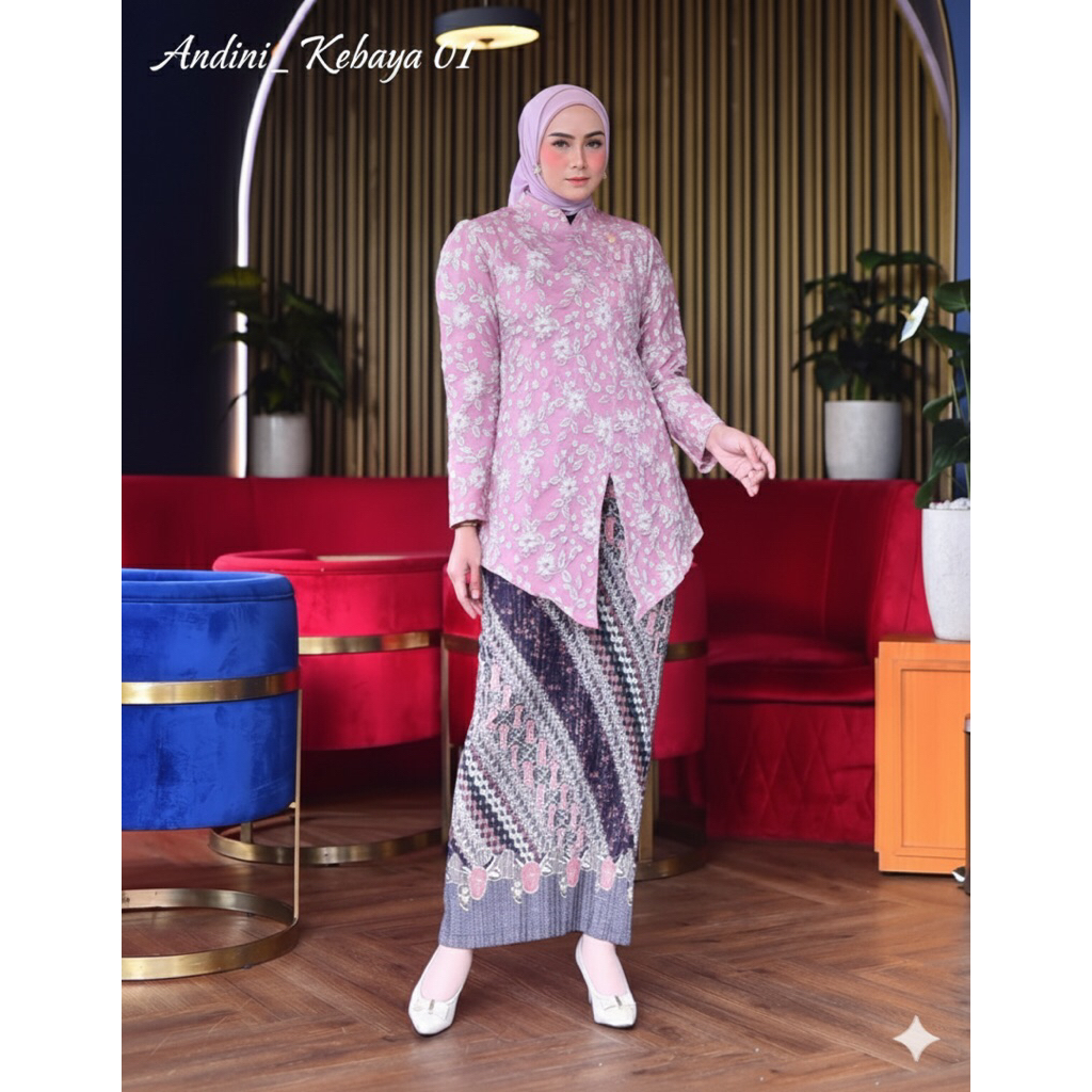 Kebaya janggan embos modern | Kebaya janggan kekinian | kebaya janggan jaguard