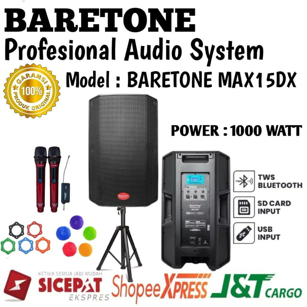 Speaker Aktif Baretone Max15dx Original Speaker Aktif 15inch Garansi resmi