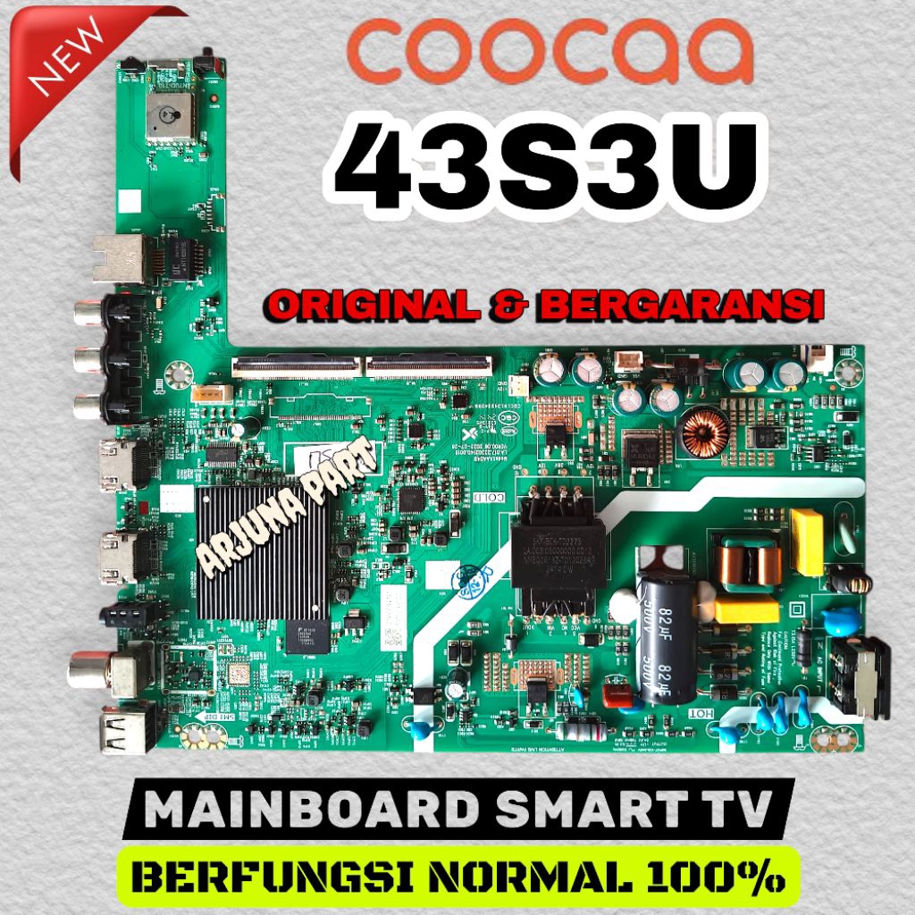 MAINBOARD TV COOCAA 43S3U / MB TV COOCAA 43S3U / MODUL TV COOCAA 43S3U / MESIN TV COOCAA 43S3U / MB 