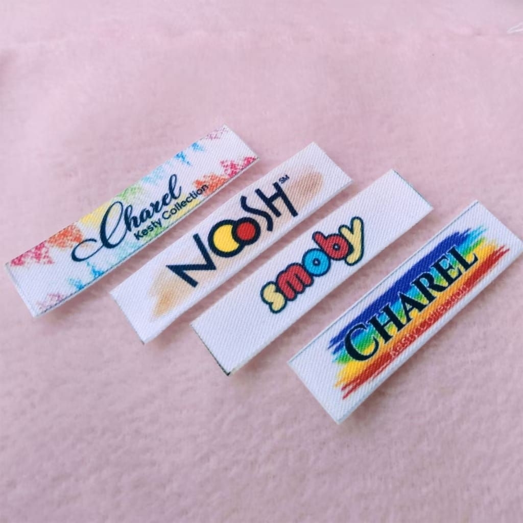 Label Baju / Label Hijab / Label Woven Damask Subtitute 100pcs