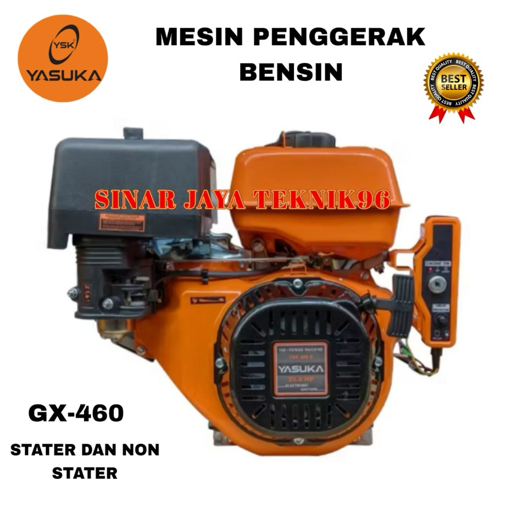 MESIN PENGGERAK BENSIN YASUKA GX-460 GASOLINE ENGINE