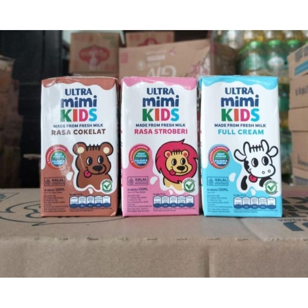 

susu ultra mini kids 125ml (1dus isi 40pcs)
