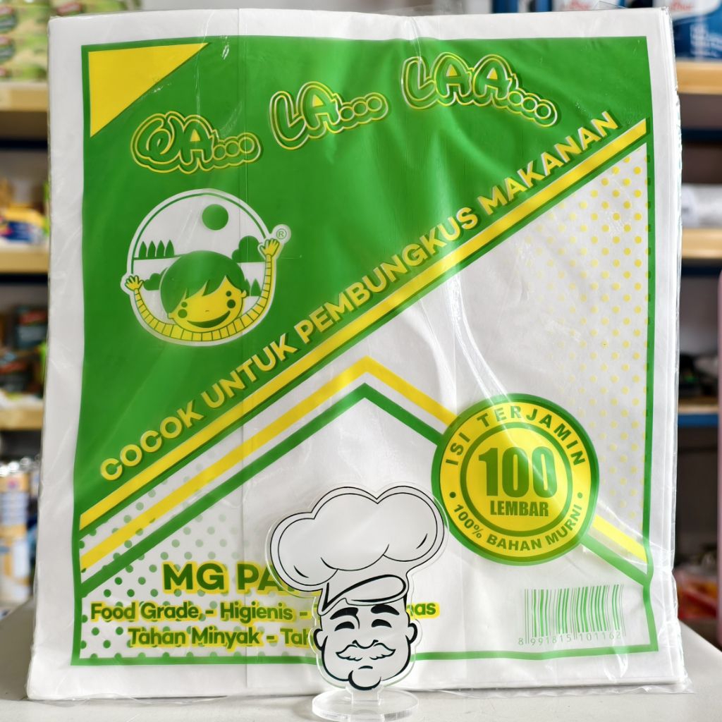 Kertas Nasi KFC Putih Uk 22 x 27Cm 100Pcs / Kertas Bungkus Nasi Putih