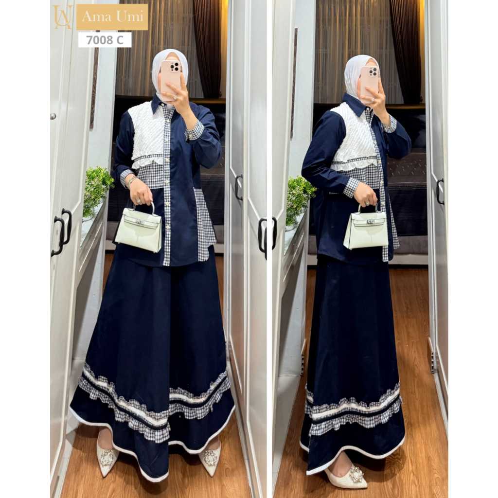 STELAN ROK WANITA TERBARU FULL KATUN MIX KATUN BOLONG MEWAH DAN ELEGAN