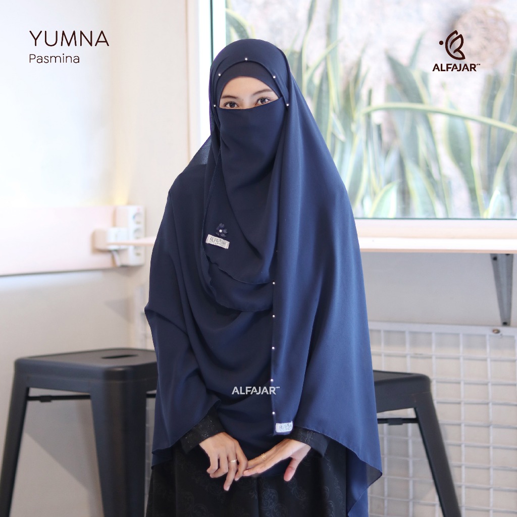 Alfajar - Kerudung Khimar Jilbab YUMNA Pashmina Instan Ceruty Babydoll