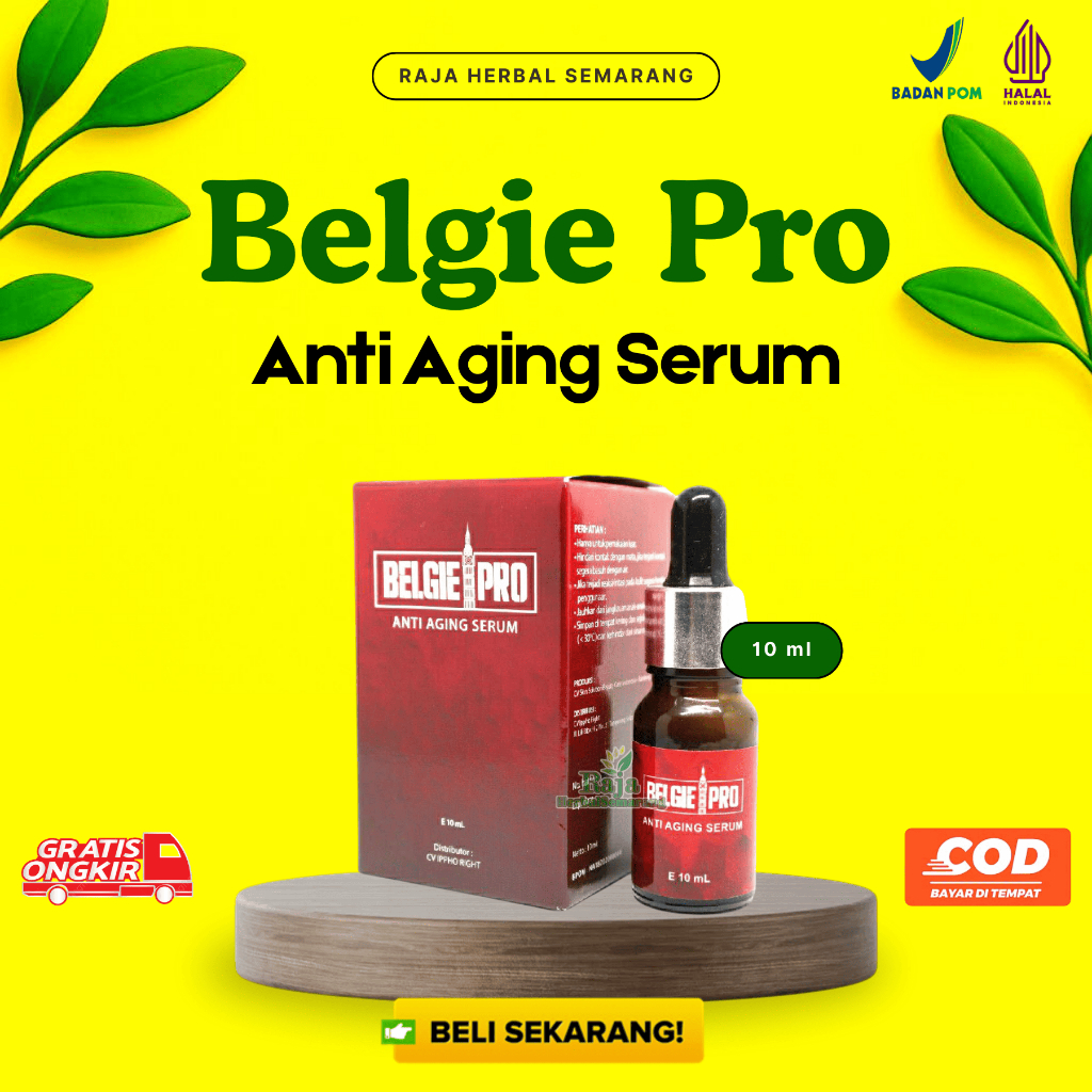 BELGIE PRO ANTI AGING SERUM 10ml ORI | Meregenerasi & Melembabkan Kulit Wajah, British Propolis BP