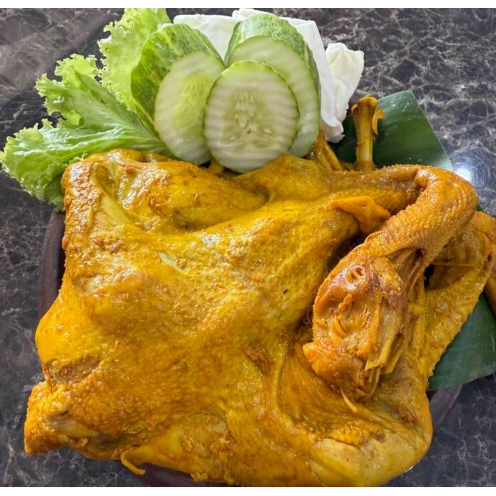 Ayam Kampung Asli Bekakak Bumbu Kuning 1 Ekor Utuh ( Frozen )