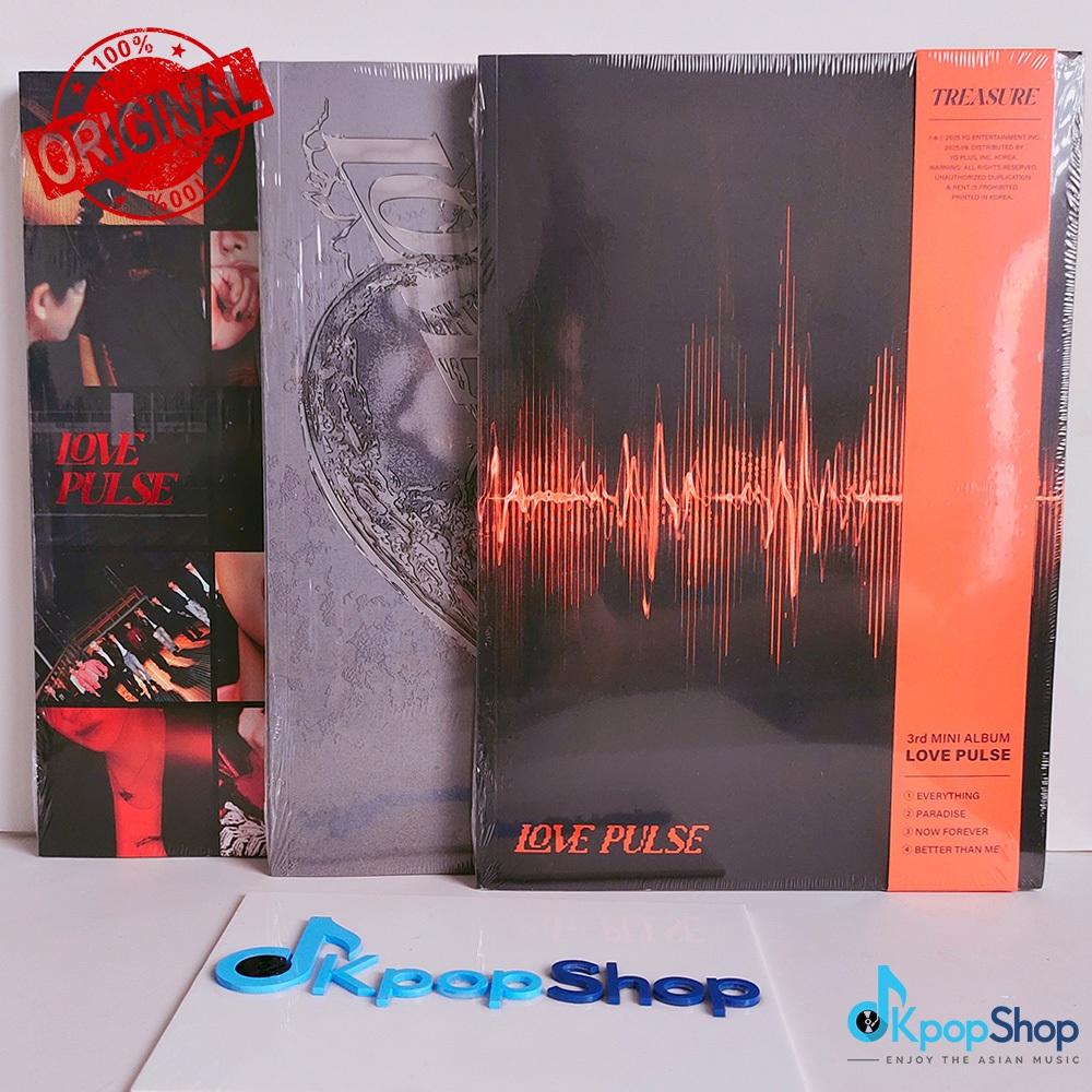 [READY] Album TREASURE - LOVE PULSE + POB [SEALED] [ORIGINAL KPOP ALBUM]