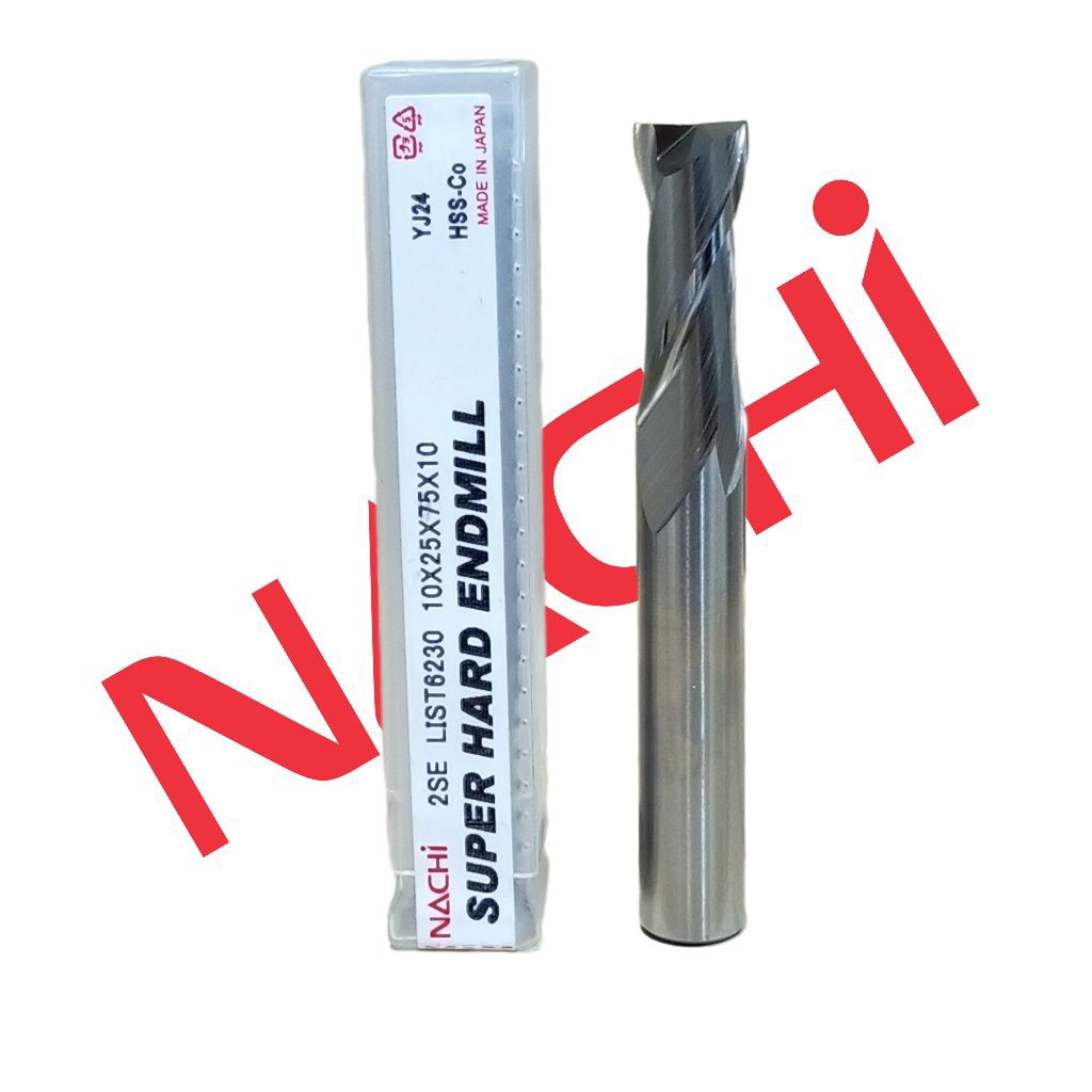 Endmill 10mm 2Flute Nachi Japan HSS Matabor Fais 10 mm 2F Cutter Miling 10.0 mm Baru