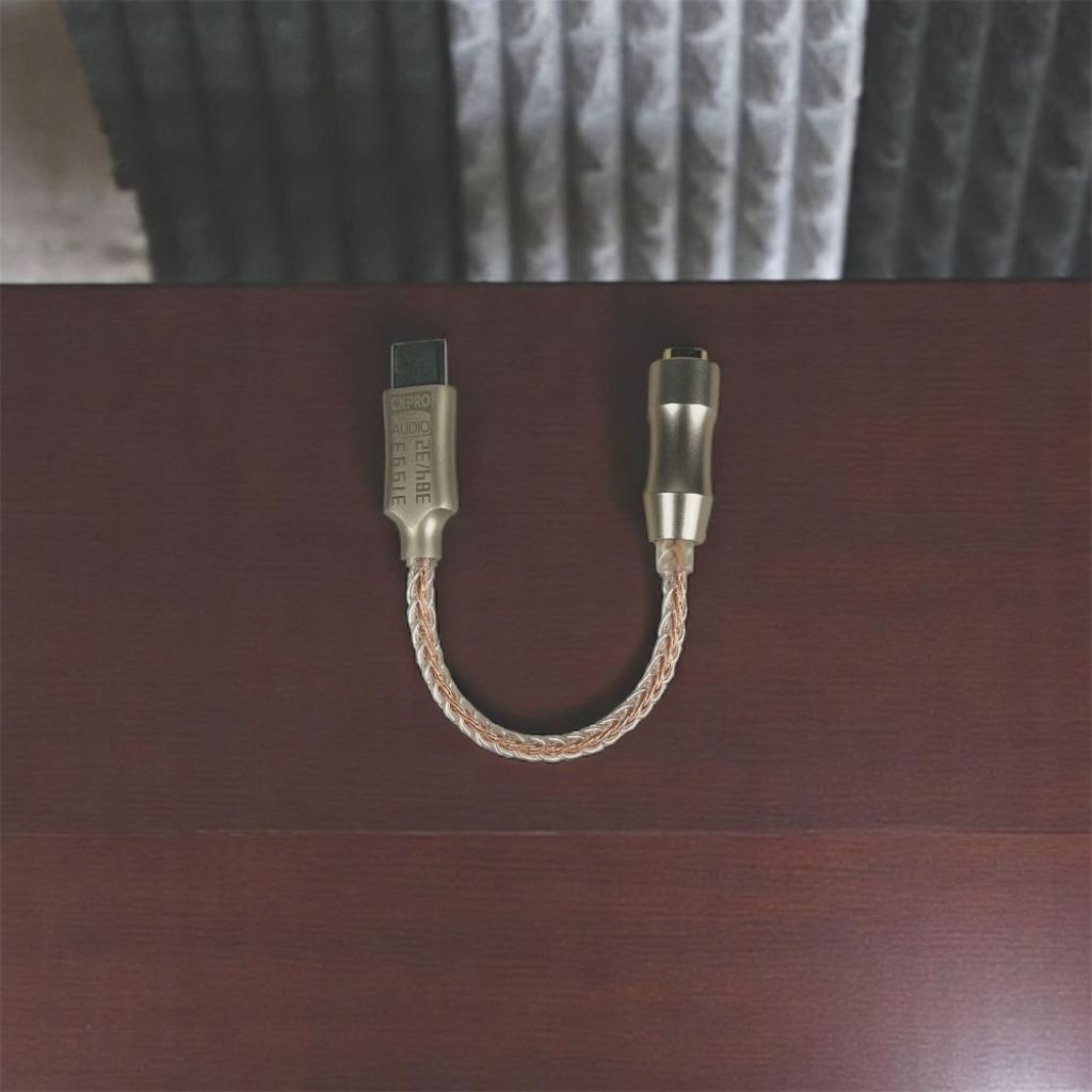 Kabel USB Type C ke 3.5mm Adaptor HiFi DAC Conexant CX31993 Chip - CX-PRO