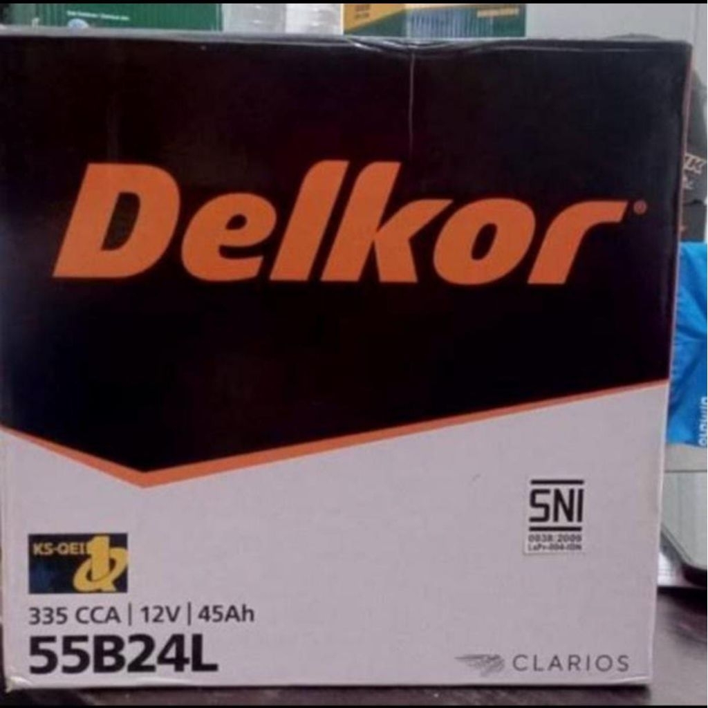 aki kering Delkor MF NS60L 55B24L