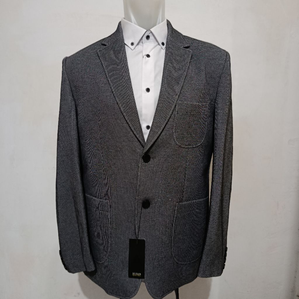 LENGAN PANJANG BLAZER Alisan Abu Slimfit (BLAZER ONLY)