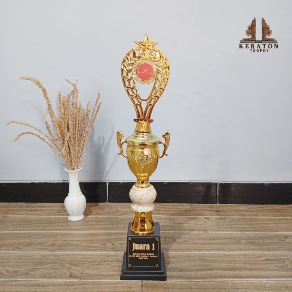 PIALA SATUAN GUCI BUNGA MARMER GUCI