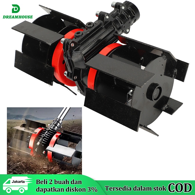 Alat Penggembur Tanah Mesin Potong Rumput Cakar Cangkul Lurus Sekop TILLING HEAD 26/9