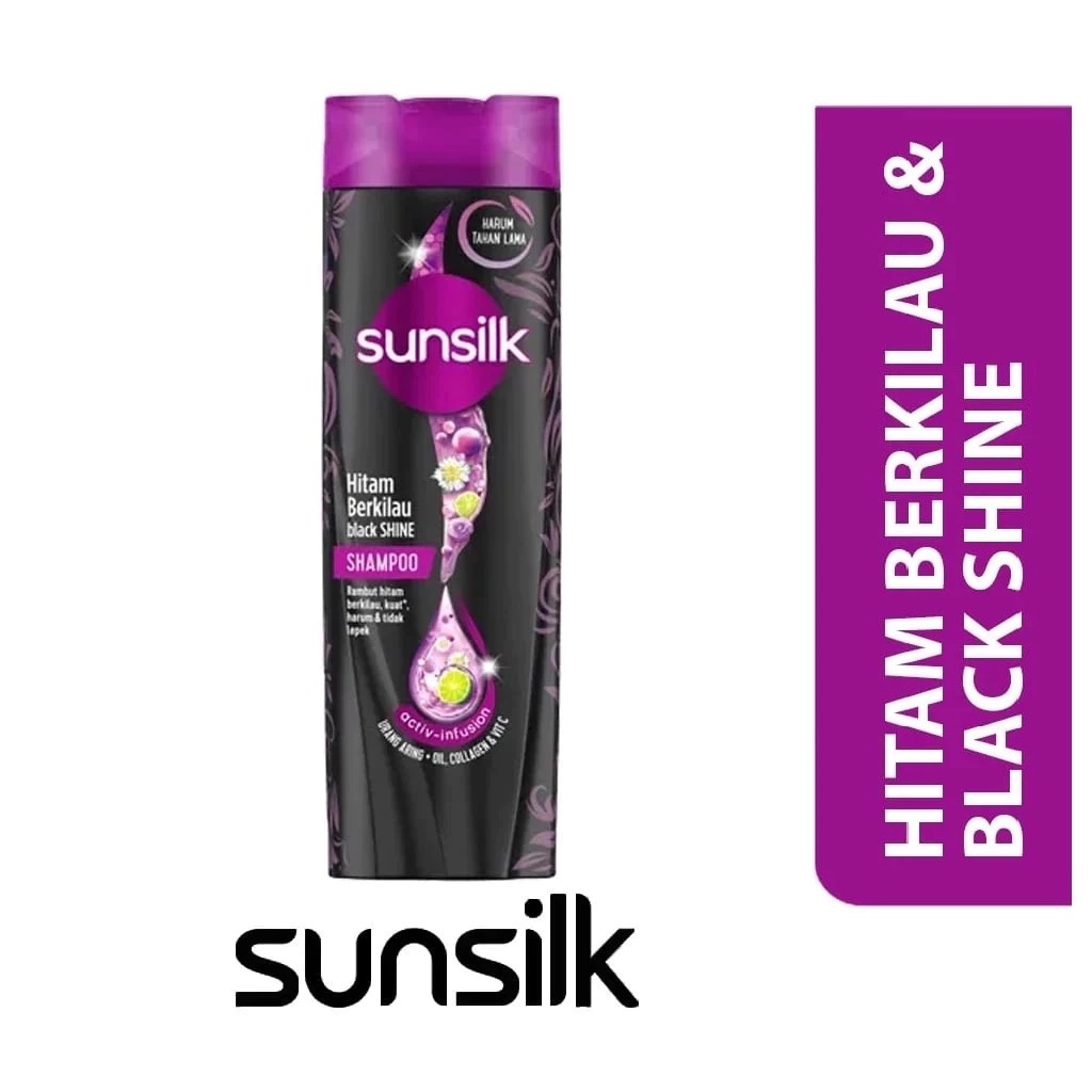 SUNSILK SHAMPOO BLACK & SHINE