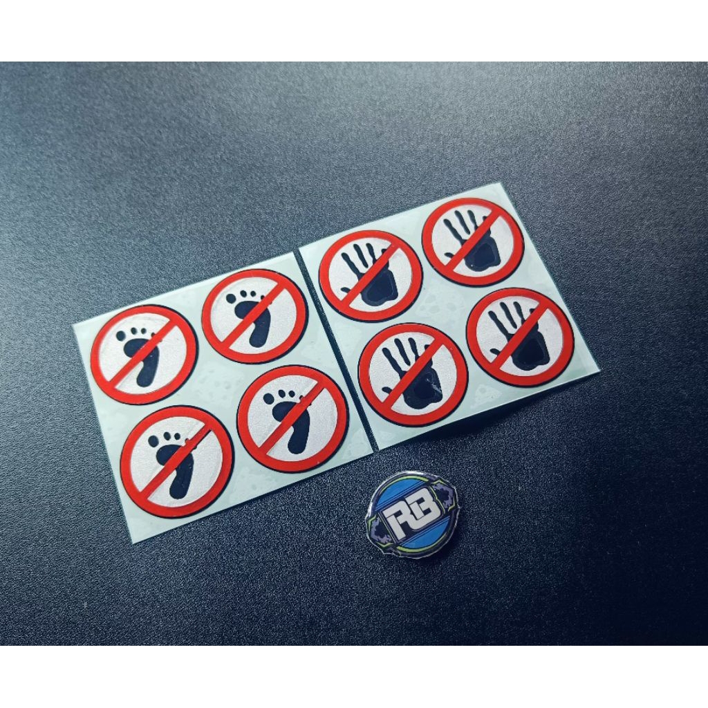 

Cutting stiker Di Larang pegang Di Larang injak isi 4 stiker di larang